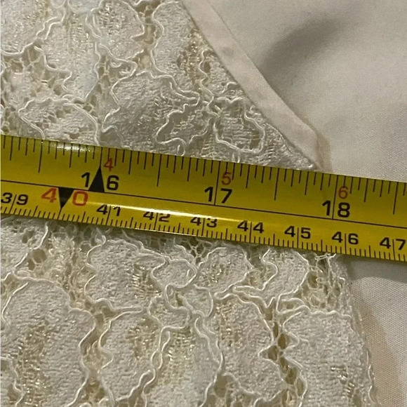 Wilfred women’s cream lace racerback Fairycore bohemian casual lightweight top M - Picture 5 of 8